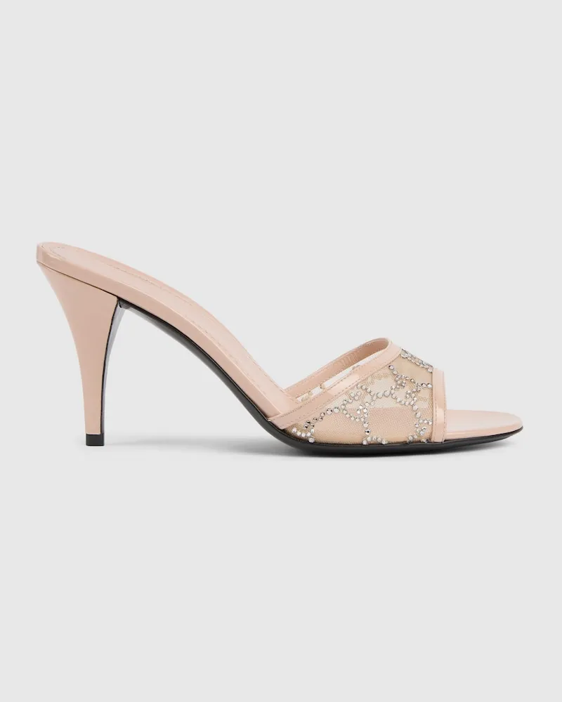Gucci Mules Avec Cristaux Pour Femme, Taille Rose