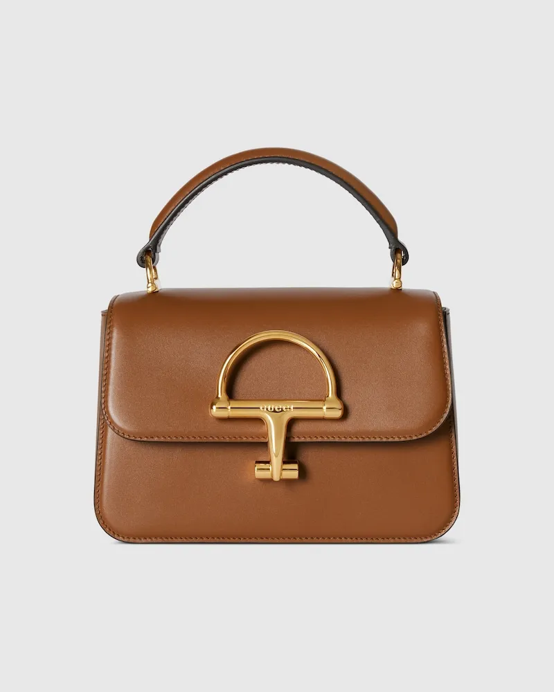 Gucci Kleine Siena Henkeltasche Braun