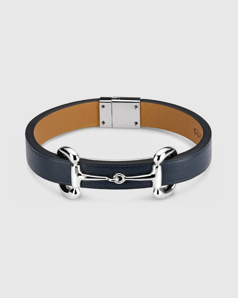 Gucci Lederarmband mit Horsebit, Größe Undefined
