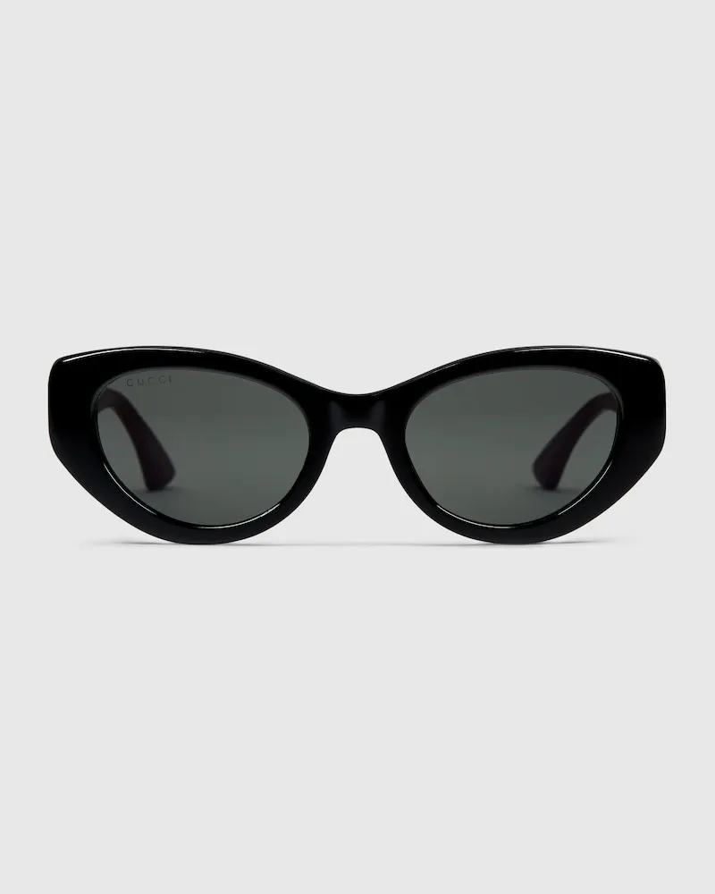 Gucci Sonnenbrille In Katzenaugenform Schwarz
