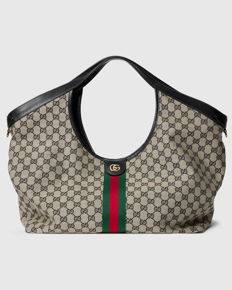 Gucci Großer Giglio Shopper Schwarz