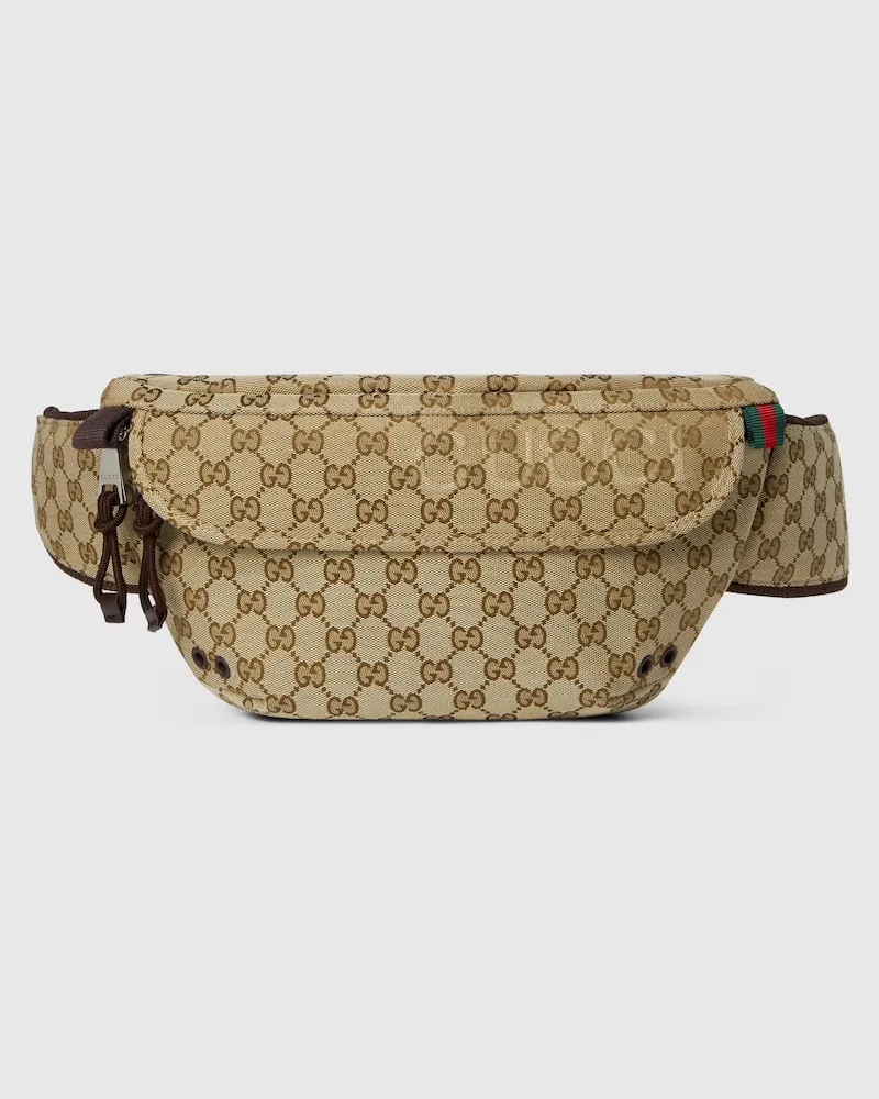 Gucci Große GG Gürteltasche, Größe 90 Beige