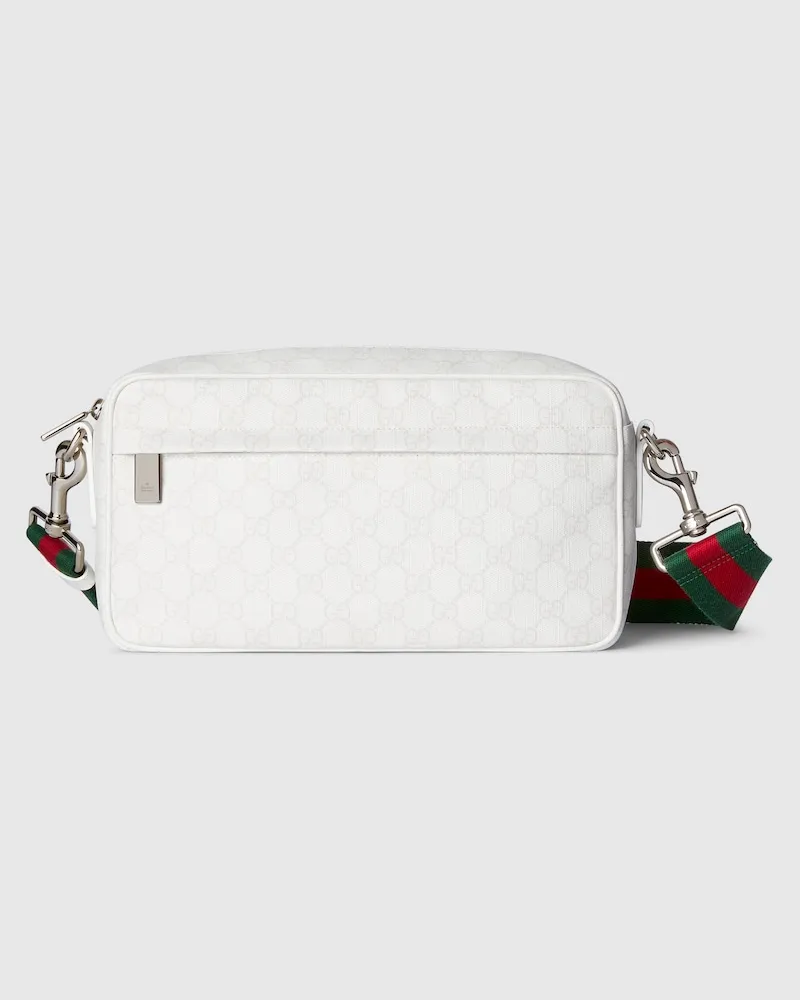 Gucci Sac À Bandoulière GG Moyen Format Blanc