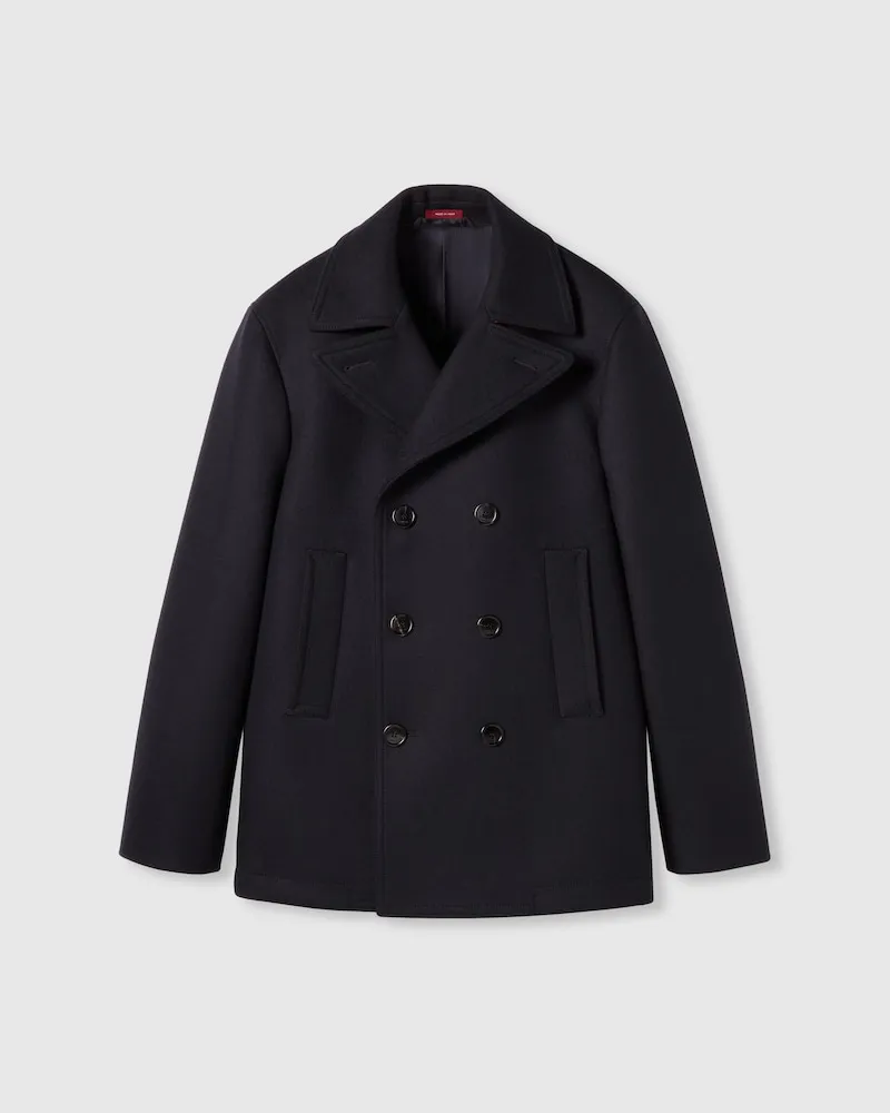 Gucci Mantel aus Batavia-Wolle, Größe Blau