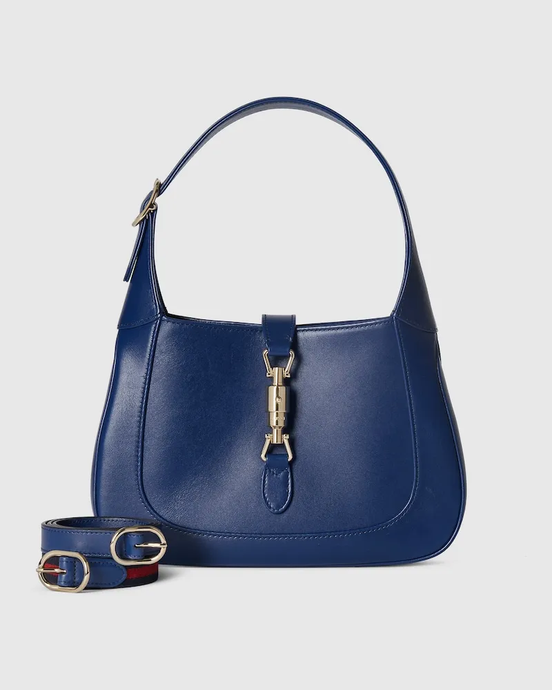 Gucci Mittelgroße Jackie 1961 Tasche Blau