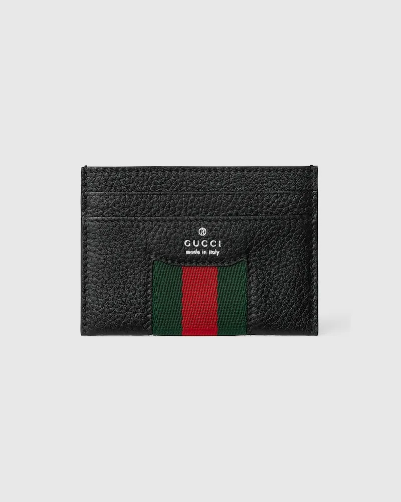 Gucci Web Trademark Faltbrieftasche Schwarz