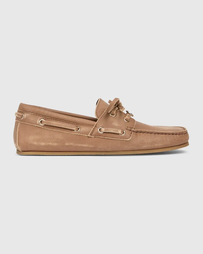 Gucci Damen-Bootsschuh, Größe Braun