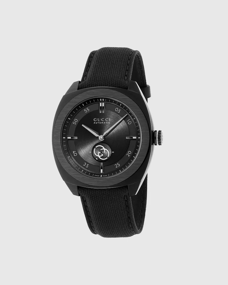 Gucci Interlocking Uhr, 41 mm Schwarz
