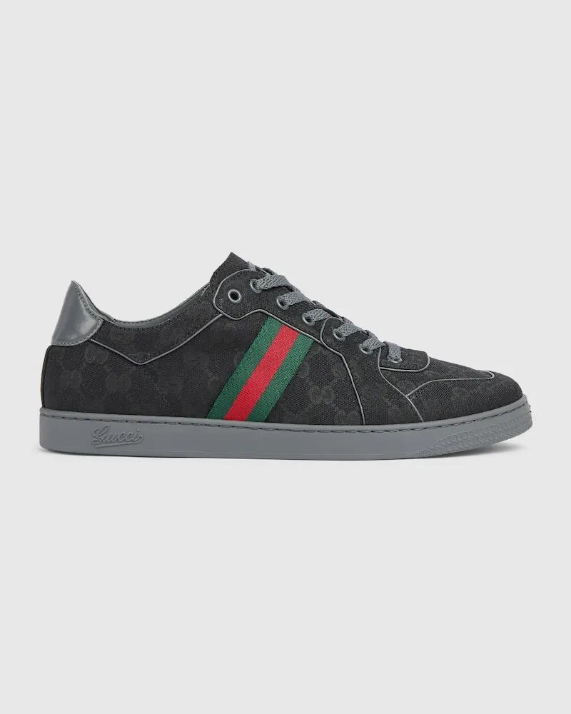 Gucci Stretch Low-Top-Herrensneaker, Größe Schwarz