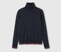 Rollkragenpullover aus Feinem Wollstrick, Größe