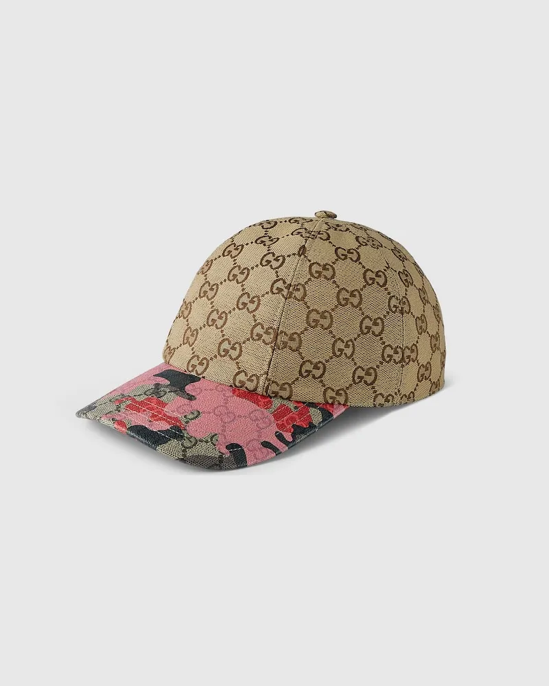 Gucci Baseballkappe aus GG Canvas, Größe Beige
