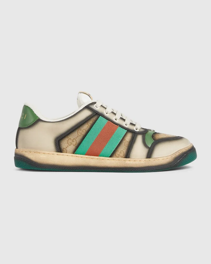 Gucci Screener Herrensneaker Mit Siebdruck, Größe Beige