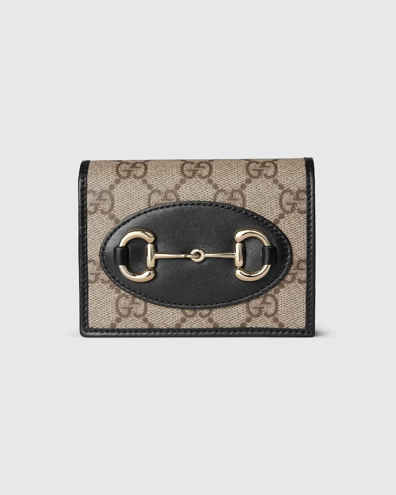 Gucci Kleine Horsebit 1955 Brieftasche Beige