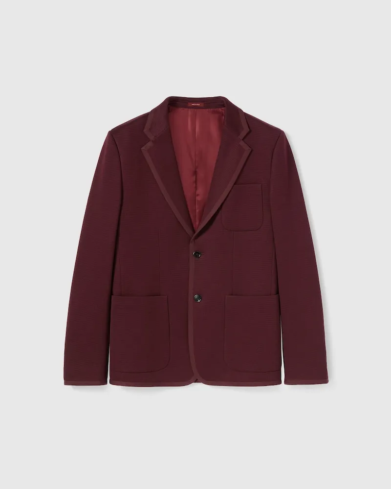 Gucci Jackett aus Strukturiertem GG Jersey, Größe Rot