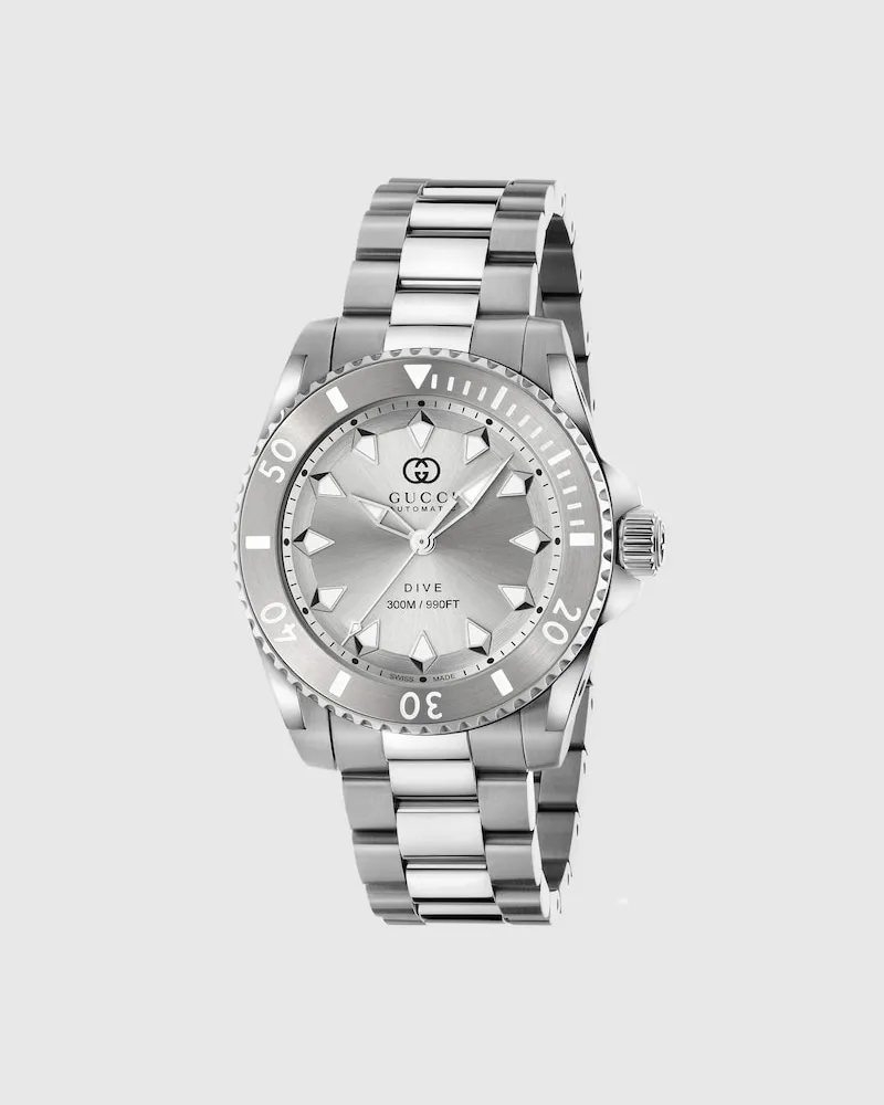 Gucci Dive Uhr, 40 mm Grau