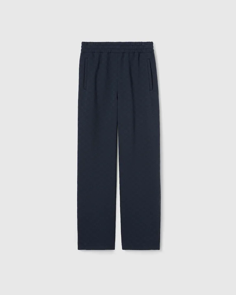 Gucci Sporthose aus Technischem GG Jersey, Größe Blau