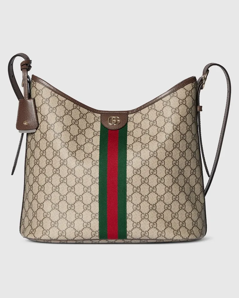 Gucci Große Ophidia Schultertasche Beige