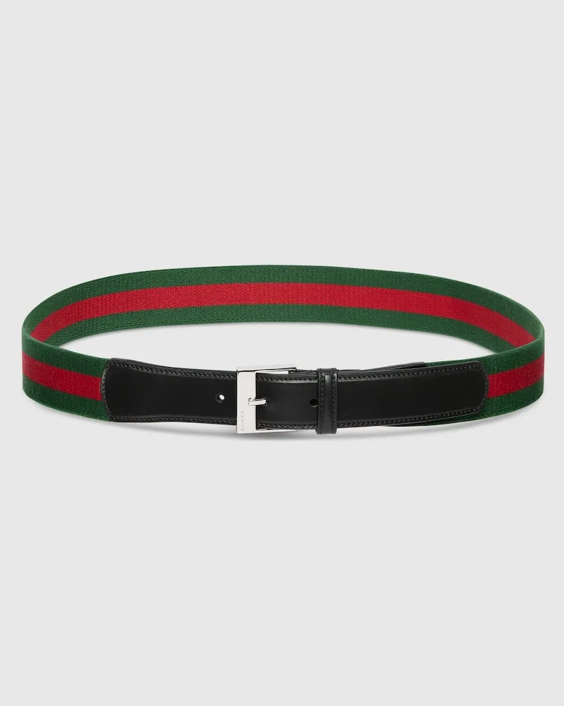 Gucci Gürtel mit Quadratischer Schnalle Schwarz
