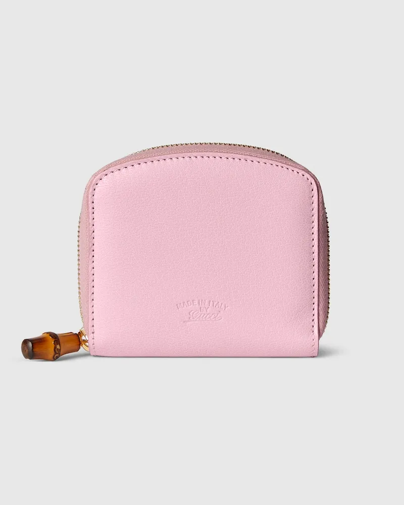Gucci Kleine Brieftasche mit Bambus Pink