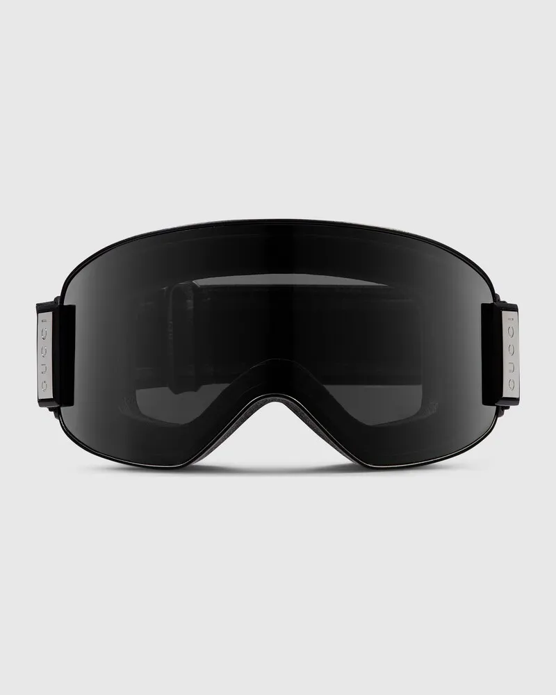 Gucci Sonnenbrille In Maskenform Schwarz