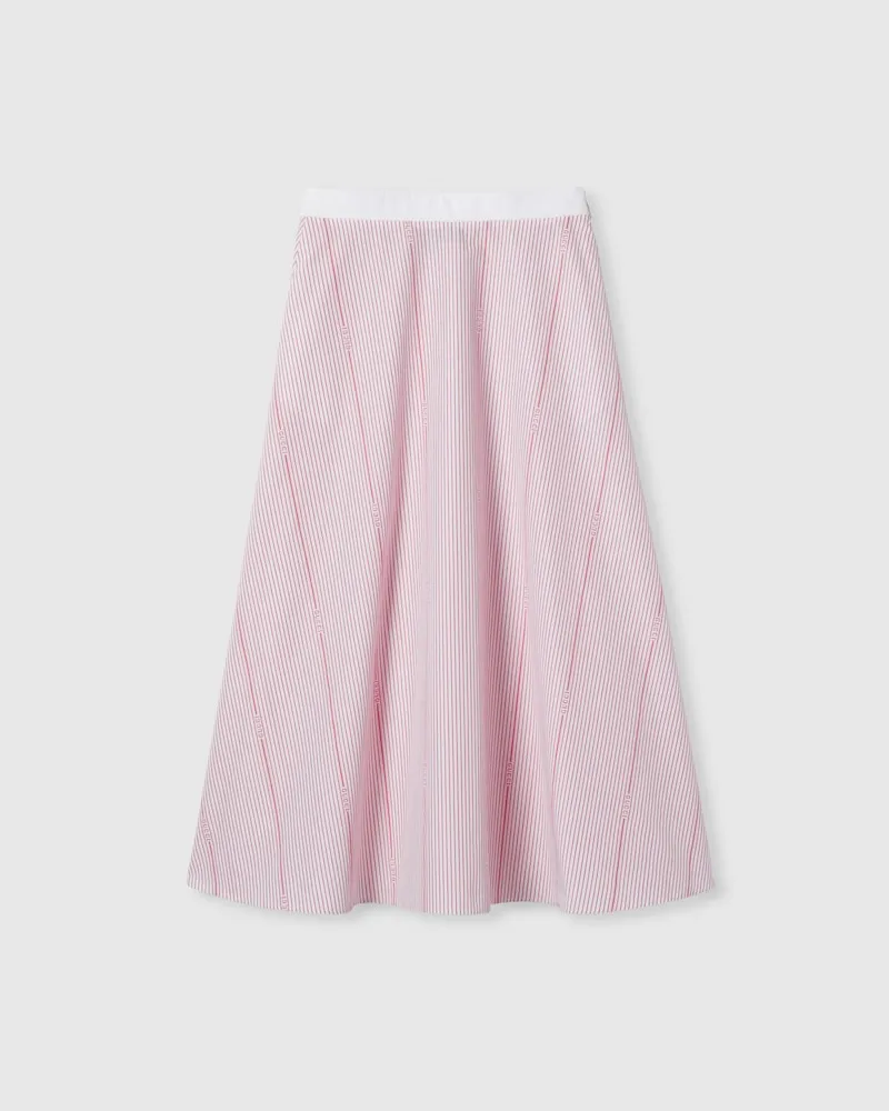 Gucci Rock aus Baumwolle Mit Fil Coupé, Größe Pink