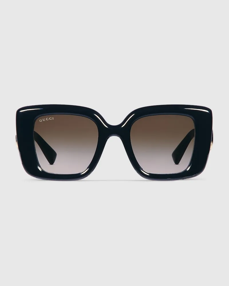 Gucci Sonnenbrille In Schmetterlingsform Schwarz