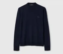 Pullover aus Wollstrick mit Stickerei, Größe
