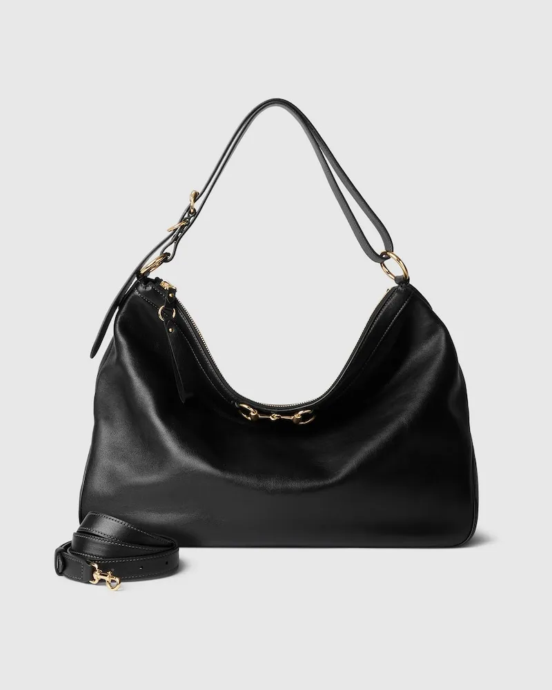 Gucci Große Starlet Schultertasche Schwarz