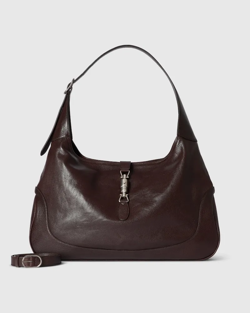 Gucci Sac À Bandoulière Jackie 1961 Grand Format Marron