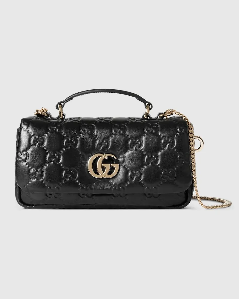 Gucci Kleine GG Milano Henkeltasche Schwarz