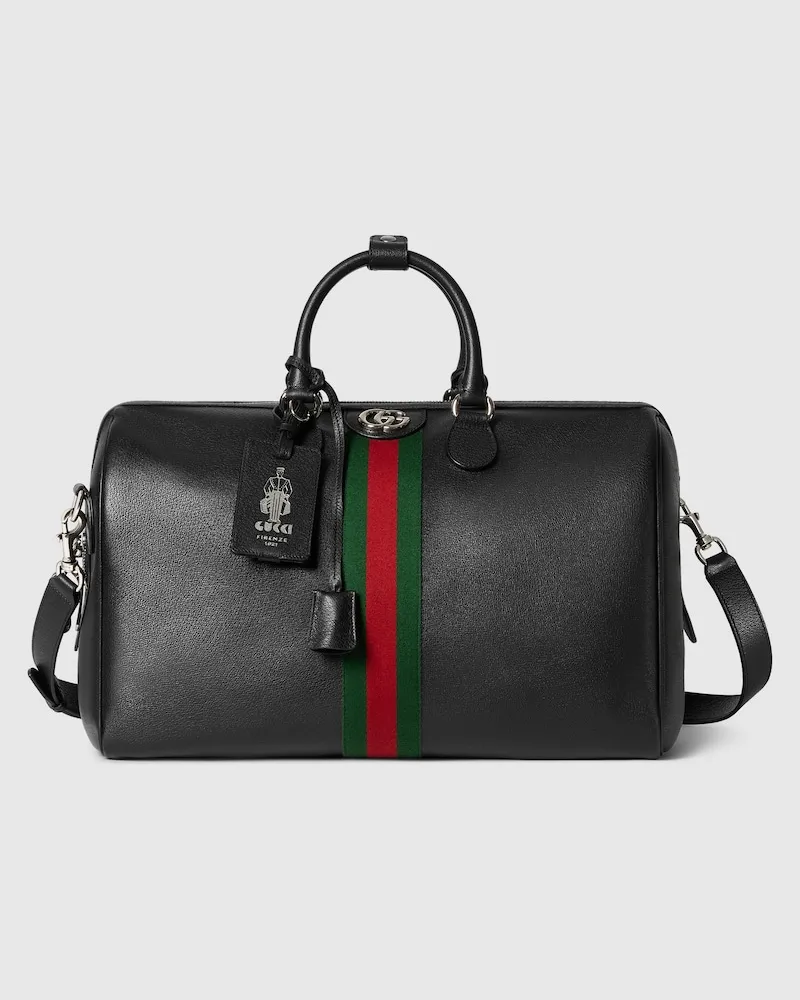 Gucci Mittelgroße Savoy Reisetasche Schwarz