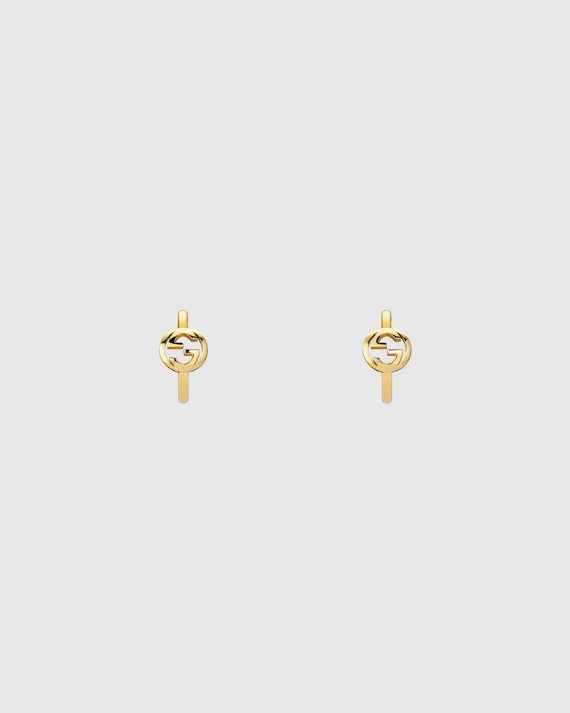 Gucci Interlocking Creolen 18 Karat Gelbgold