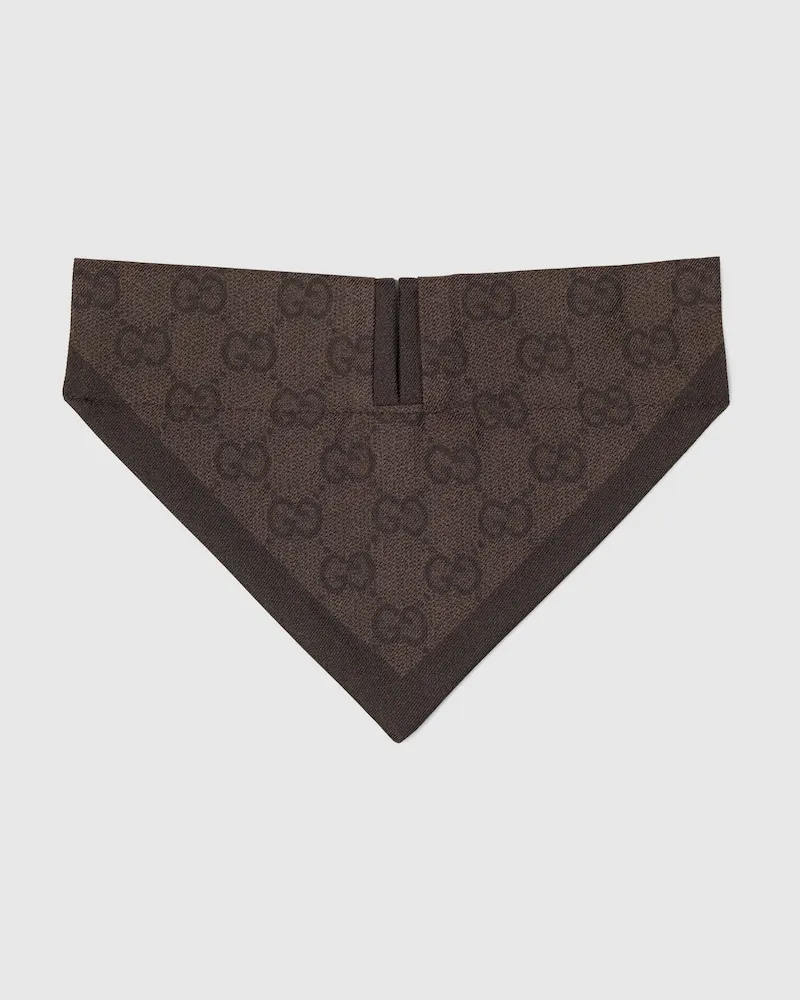 Gucci Bandana für Kleine/mittelgroße Haustiere, Größe Beige