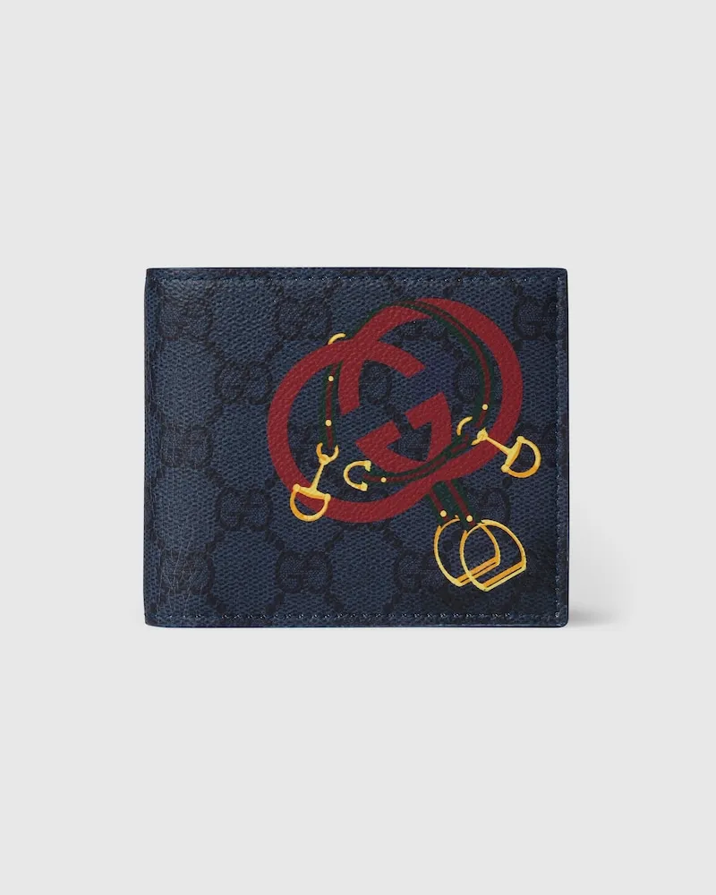 Gucci GG Faltbrieftasche Mit Print Blau