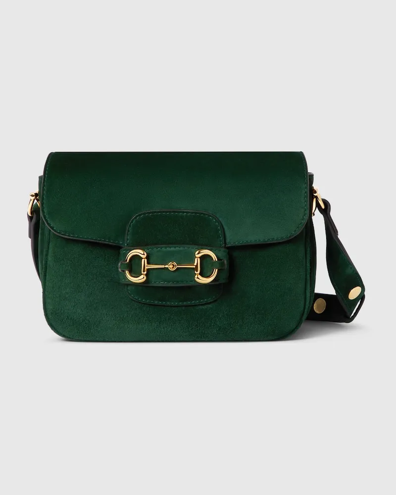 Gucci Horsebit 1955 Aura Mini-Schultertasche Grün