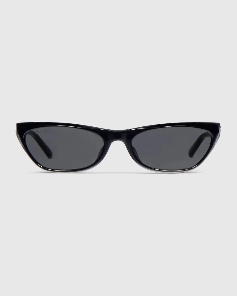 Gucci Sonnenbrille mit Geometrischem Rahmen Schwarz