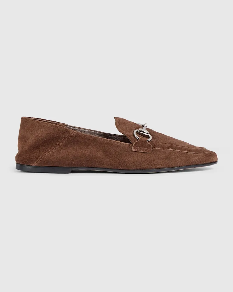Gucci Mocassins Jordaan Soft Pour Femme, Taille Marron