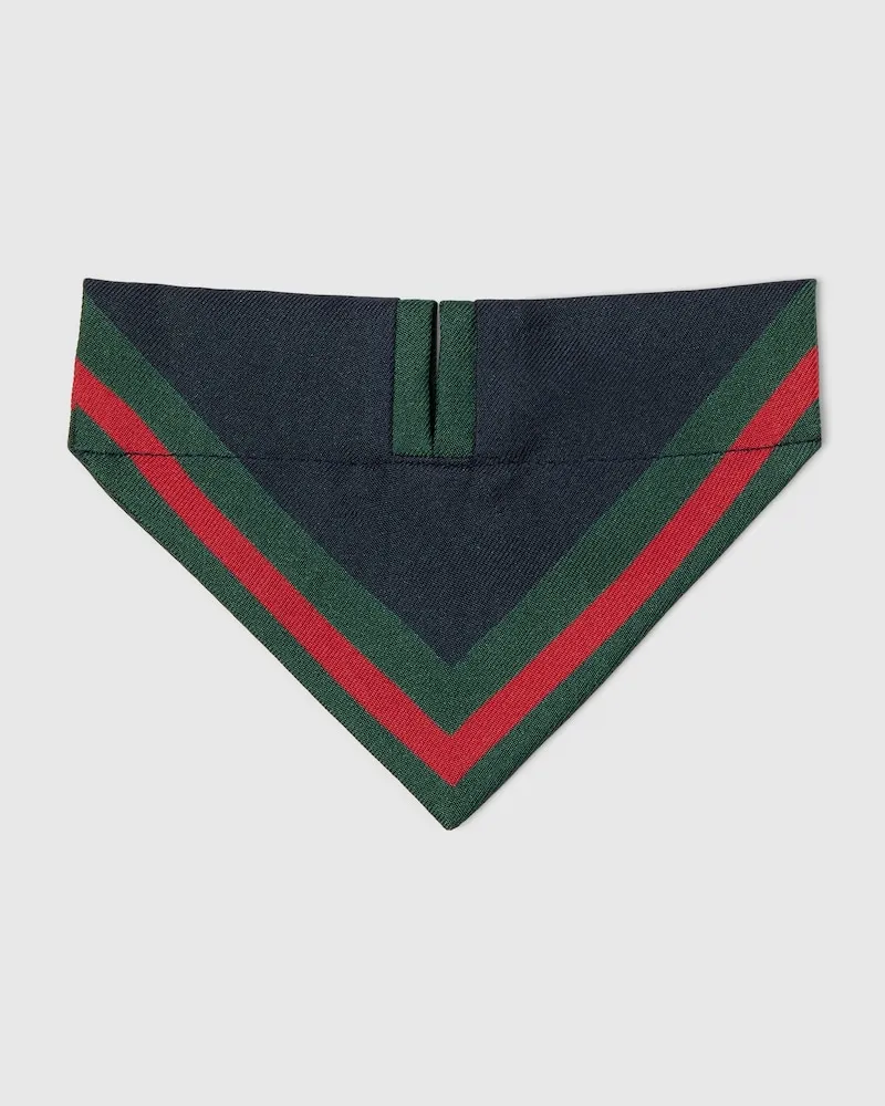 Gucci Extra-kleines Haustier-Bandana, Größe Blau