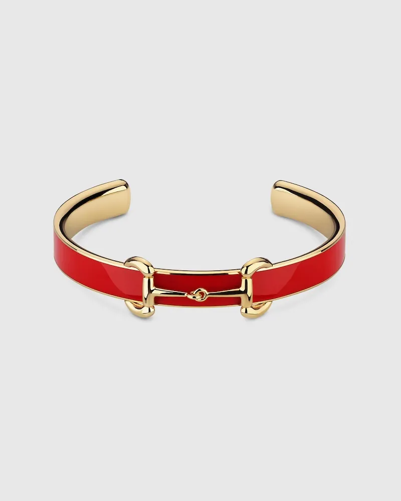 Gucci Horsebit Armspange mit Emaille, Größe Undefined