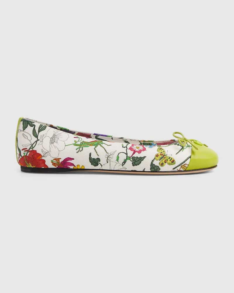 Gucci Damenballerina Mit Print, Größe Mehrfarbige