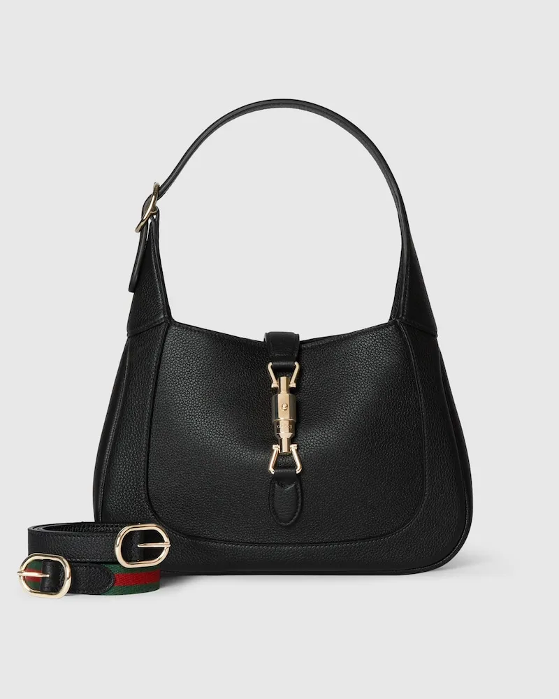 Gucci Mittelgroße Jackie 1961 Tasche Schwarz