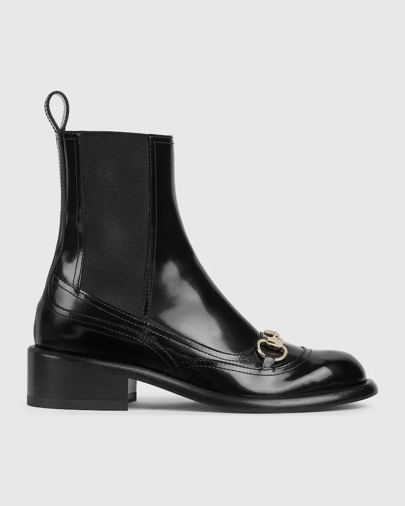 Gucci Damenstiefel Mit Horsebit, Größe Schwarz