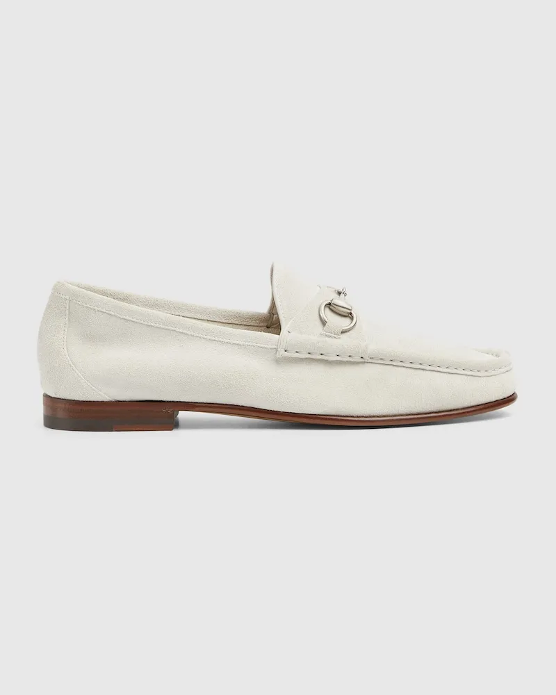 Gucci Horsebit 1953 Herrenloafer, Größe Weiß
