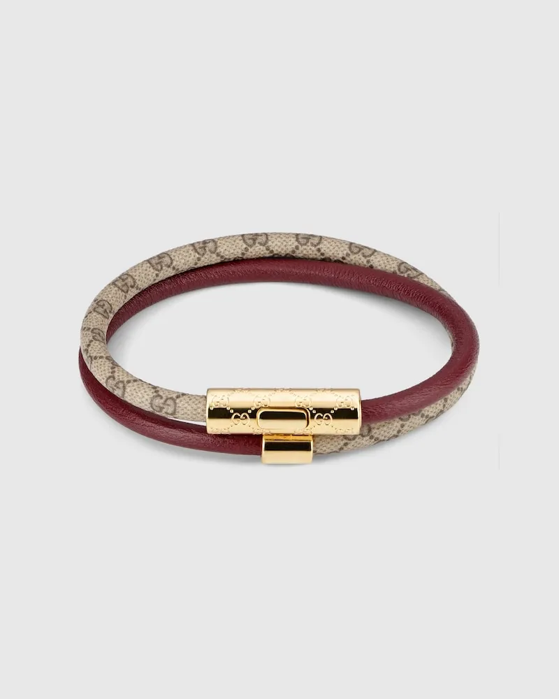 Gucci Doppeltes Armband Mit GG Detail, Größe Undefined