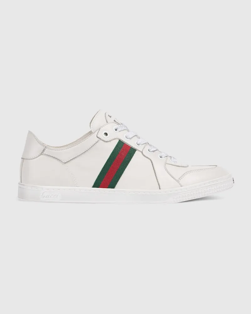 Gucci Stretch Low-Top-Damensneaker, Größe Weiß