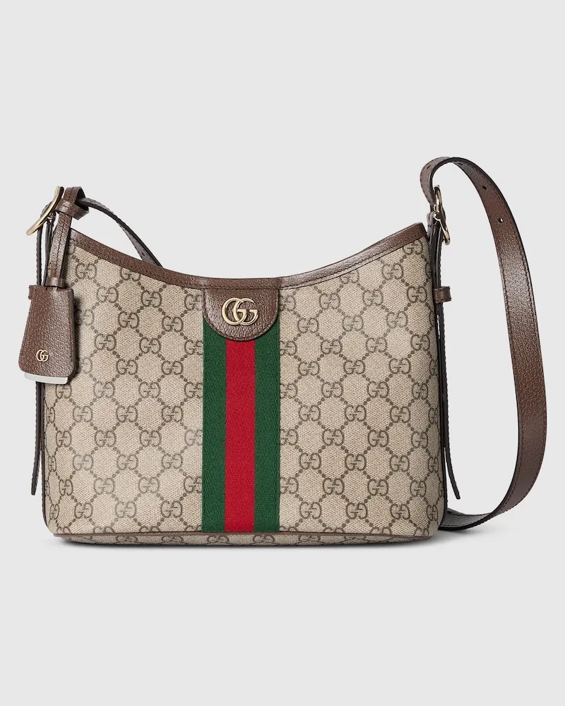 Gucci Kleine Ophidia Schultertasche Beige