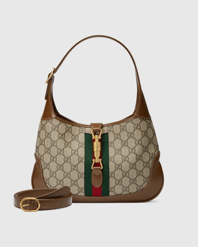 Gucci Mittelgroße Jackie 1961 Tasche Beige