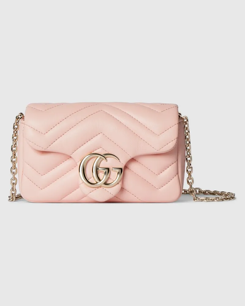 Gucci Mini Sac À Épaule GG Marmont Rose