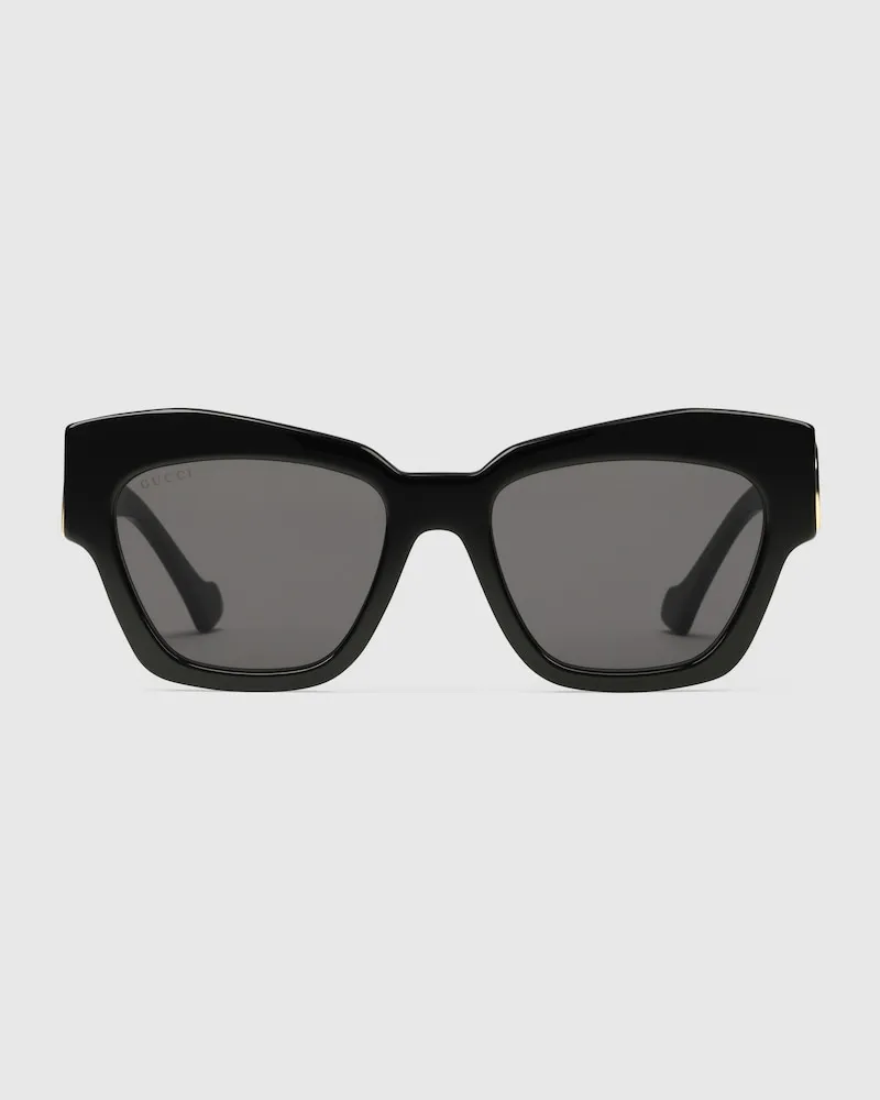 Gucci Sonnenbrille In Katzenaugenform Schwarz