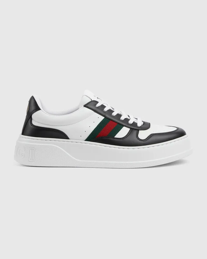 Gucci Klobiger Herrensneaker, Größe Schwarz